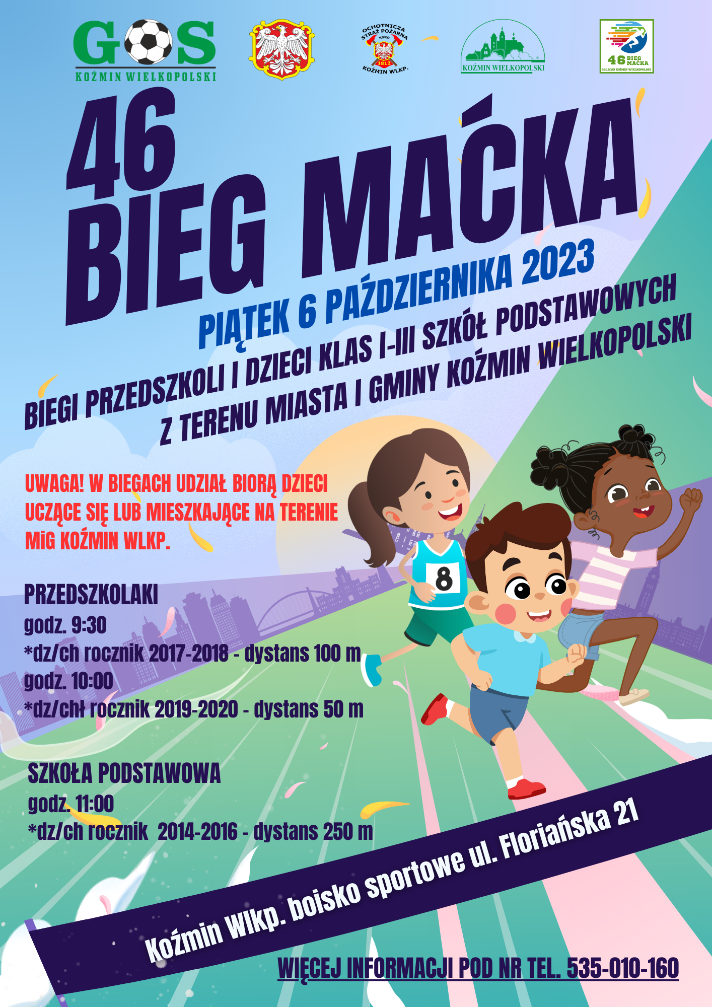 BIEGI PRZEDSZKOLNE I SZKOLNE 1-3